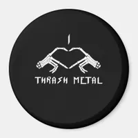Thrash Skeleton Hands Heart Classic Magnet