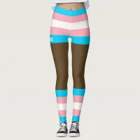 Trans Pride Faux Shorts & Legs  Leggings