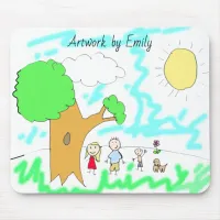 Add your Child's Artwork to this Mouse Pad