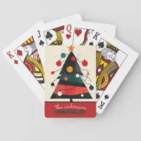 Customizable Christmas Tree Poker Cards