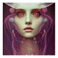 Jellyfish Woman Acrylic Print