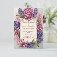 Blossoming Love: Elegant Floral Wedding Invitation