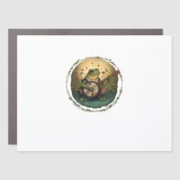 Cottagecore Frog Playing Banjo Goblincore Aestheti Car Magnet