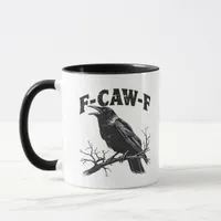 Gothic Crow Humor F-Caw-F Funny Essential Mug