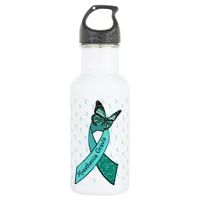 Myasthenia Gravis Butterfly Water Bottle