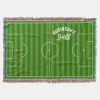 Soccer or Football personalized Throw Blanket