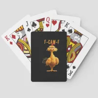 F-Caw-F Chicken Classic Retro Style Poker Cards