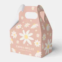 Pink Daisy Flower  Favor Boxes