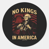 No Kings In America Since 1776 Anti-Donald Trumpp Classic Round Sticker