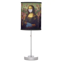 Mona Lisa Playing Safe Around Coronavirus, ZFBP Table Lamp