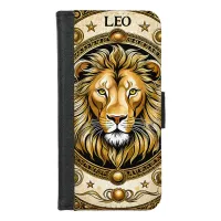 Leo astrology sign iPhone 8/7 wallet case