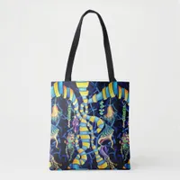 Chic Elegant Exotic Orchids Pattern Tote Bag