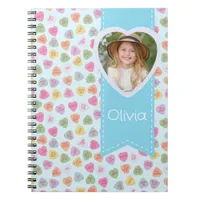Heart Photo Valentine Spiral Notebook 