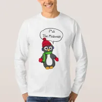 F the Midwest Funny Penguin Weather Shirt