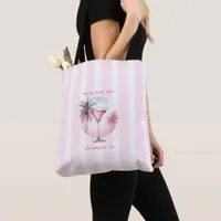 Tropical Martini Bachelorette Weekend Social Club Tote Bag