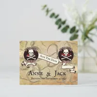 Pirate Wedding "Save The Date" Postcard