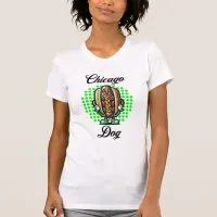 Chicago Hot dog Retro Pop Art T-Shirt