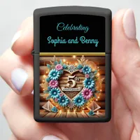 Golden Blossoms: 5th Anniversary Beauty Zippo Lighter