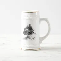 Stella the Grey Cat Beer Stein