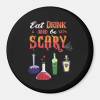 Eat Drink And Be Scary Vintage Art Magnet