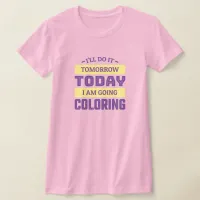 Funny Coloring Fan T-Shirt