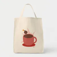 Cocoa Bomb Hot Chocolate Funny Toon Tote Bag