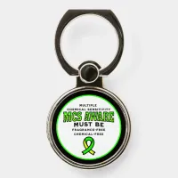 Multiple Chemical Sensitivity MCS Awareness  Phone Ring Stand