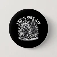 Let's Get Lit Christmas Christmas Celebration Button