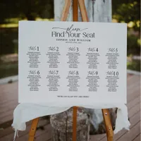 10 Tables Welcome Seating Chart Foam Board