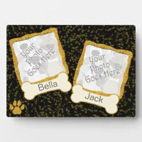 Whimsical Dog Photo Display Create Your Own Plaque