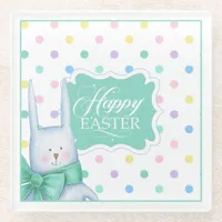 Adorable Bunny Easter ID646 Glass Coaster