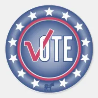 Patriotic Vote Democrat Donkey Symbol Stickers