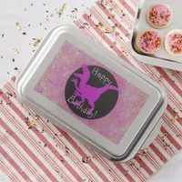 Pink Dinosaur Hide Happy Birthday!  Cake Pan