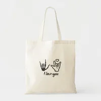 Hands Forming Skeleton Heart Hands Minimal Touch Tote Bag