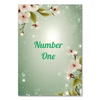 Blossoms of Love" Wedding Invitation Collection Table Number