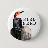 Bird Nerd Red-Bellied Woodpecker  Button