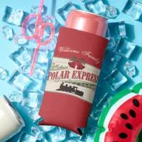 Polar Express Train Adventure Believe In Christmas Seltzer Can Cooler