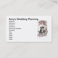 Kitty Bride and Groom Business Card