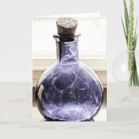 Aged Blue Bottle Card