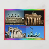 Brandenburg Gate, Berlin, Germany Montage Postcard