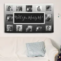 Will You Marry Me Proposal Banner with Photos