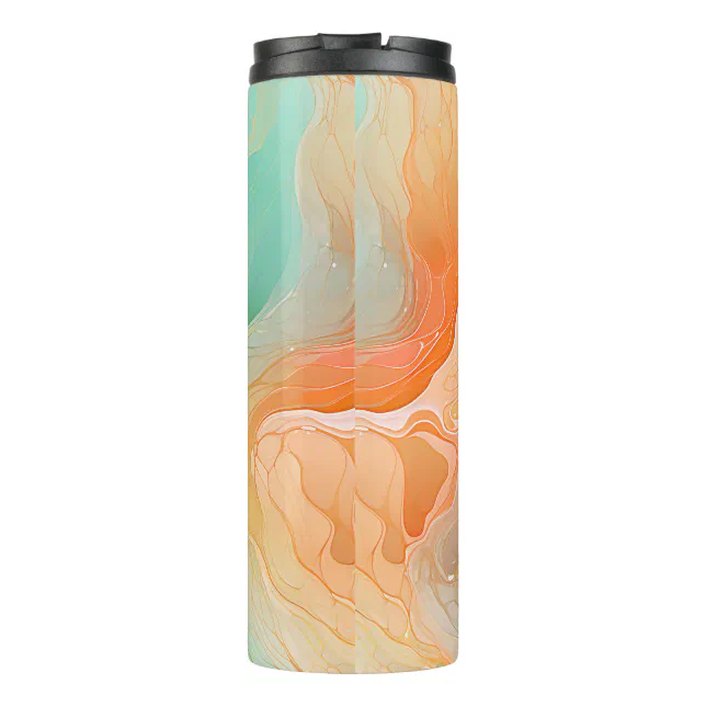 Marble Terracotta and jade Thermal Tumbler