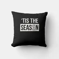 Football Tis The Season Football Season Throw Pillow