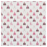 Horse Riding Jockey Silks Pink and White Patterned Fabric