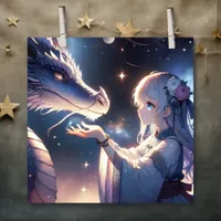 Anime Girl and Her Dragon Mystical   Poster