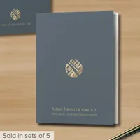 Simple Modern Luxury Logo Pocket Folder