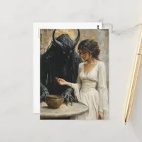 The Beautiful Woman and the Demon Postcard