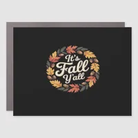 It’s Fall Y’all Halloween Bats Pumpkin Trendy Car Magnet