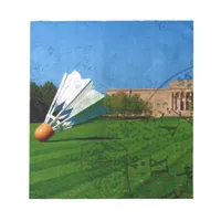 Shuttlecock on the Lawn Notepad