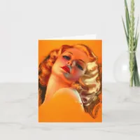 Vintage Lady, Birthday Card